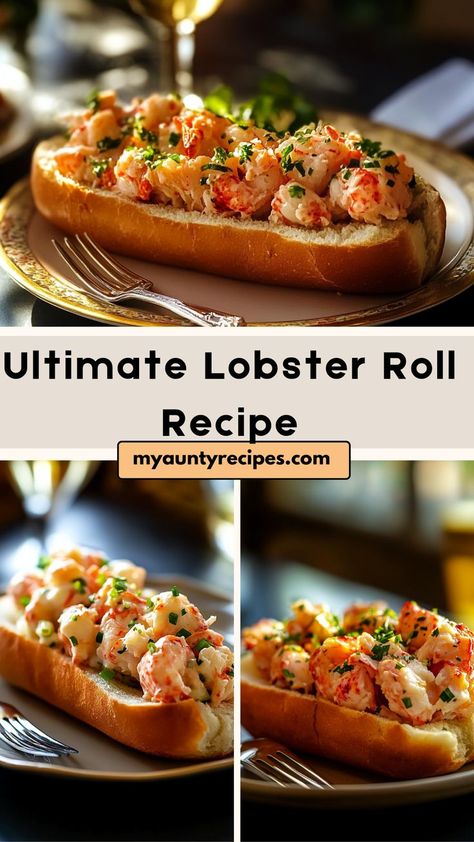 Indulge in our Classic Lobster Roll Made Easy! Featuring fresh lobster meat tossed in a creamy dressing and served in a buttery roll, this recipe captures the essence of coastal cuisine. Perfect for summer BBQs or seafood feasts, it’s a delightful way to enjoy seafood without all the fuss. Add your favorite toppings for a personal touch, and enjoy this delicious seafood classic! Cooked Lobster Meat Recipes, Lobster Meat Recipes, Lobster Recipes Easy, Lobster Roll Recipe, Lobster Recipe, Lobster Roll Recipes, Buttery Rolls, Fish Cooking, Frozen Lobster