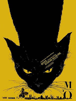 Short Note, Iconic Poster, Vincent Price, Cat Poster, Black Cat Art, The Black Cat, Black Cat Eyes, Cat Art Print, Design Grafico