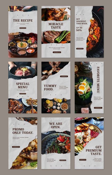 Chef Story Instagram, Menu Story Instagram, Instagram Menu Design, Food Review Instagram Story, Instagram Story Ideas For Restaurants, Food Feed Instagram Design, Menu Food Design, Instagram Food Story Ideas, Restaurant Instagram Feed