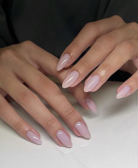 Nails Lavender, Clean Girl Nails, Pale Pink Nails, Girl Nails, Lavender Nails, Soft Nails, Neutral Nails, Girls Nails, Clean Nails