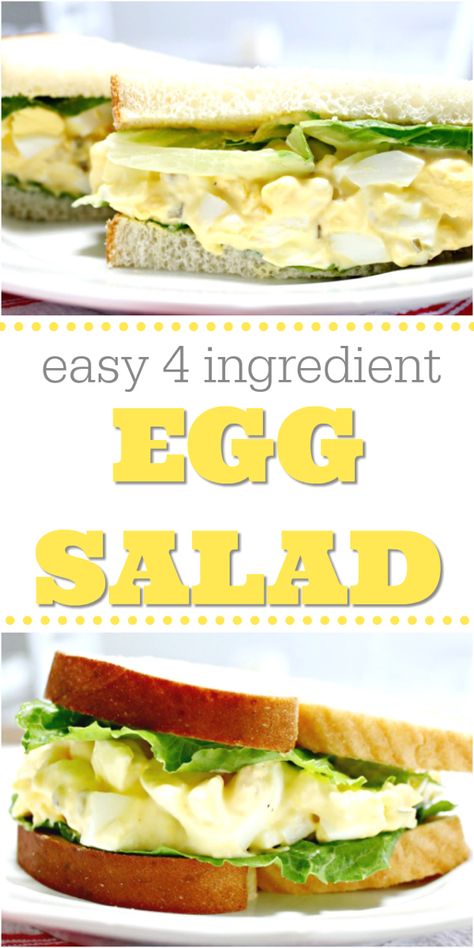 Egg Salad Recipes, Egg Salad Recipe Easy, Eggs Diet, Egg Salad Recipe Healthy, Classic Egg Salad Recipe, Eggs Deviled, Egg Salad Sandwich Recipe, Best Egg Salad Recipe, Salad Sandwich Recipe