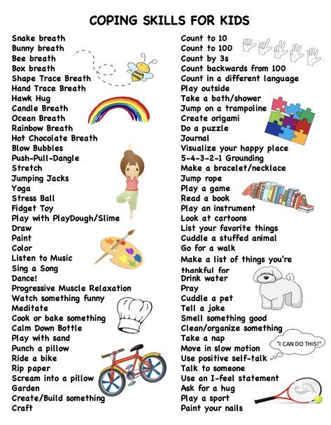 The last post published was Coping Skills Reminder Signs, and towards the end, I realized that I did not have an extensive list published of coping skills… and I cannot believe I’ve gon… Worry Coping Skills, Elementary Coping Skills, Color By Coping Skills Free, Coping Skills Printable Free, Coping Skill Crafts, Free Coping Skills Printables, Coping Skills Worksheets For Kids, Mental Health Lessons For Kids, Tfcbt Activities For Kids