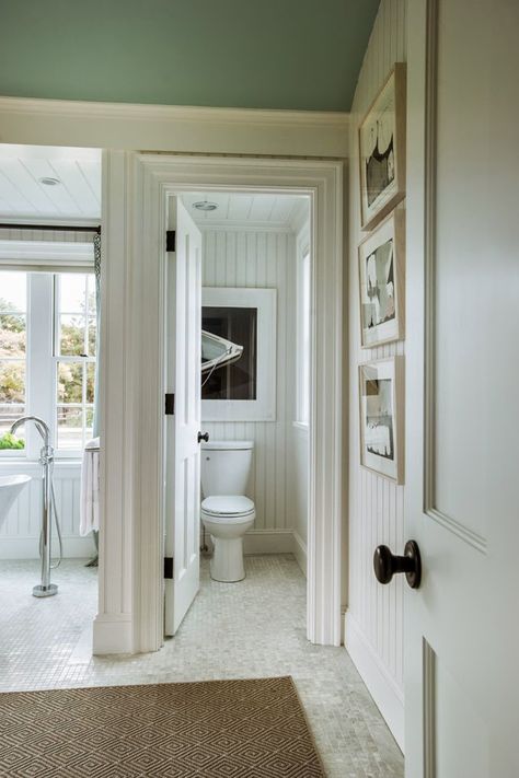 HGTV Dream Home 2015  Love the breadboard walls Separate Toilet Room Master Bath, Bathroom Enclosed Toilet, Two Toilets In Master Bath, Toilet Room In Bathroom, Toilet In A Closet, Separate Water Closet, Master Bath Private Toilet, Master Bath Separate Toilet, Toilet With Door