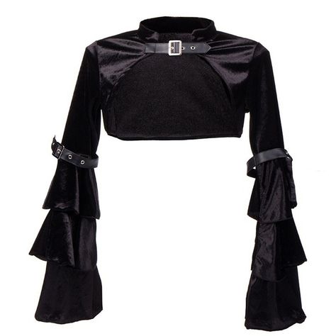 Black Flannel Ruffle Long Sleeve With Belt Steampunk Jacket Work Blouses For Women, Steampunk Mechanic, Casual Blouses For Women, Summer Blouses For Women, Plus Size Blouses For Women, Blouses For Women Casual, V Neck Blouses, Magical Clothes, Corset Steampunk