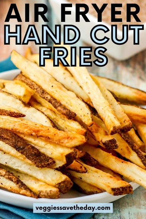 Fried Taters, Air Fry French Fries, Cooking French Fries, Air Fryer Fries, Air Fryer French Fries, Making French Fries, Homemade Fries, French Fries Recipe, Best Air Fryer Recipes