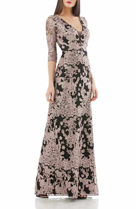 Presentation Outfit, Muslim Wedding Dresses, Embroidered Lace Dress, 파티 드레스, Column Gown, Mothers Dresses, Lace Gown, Black And Pink, Mother Of The Groom