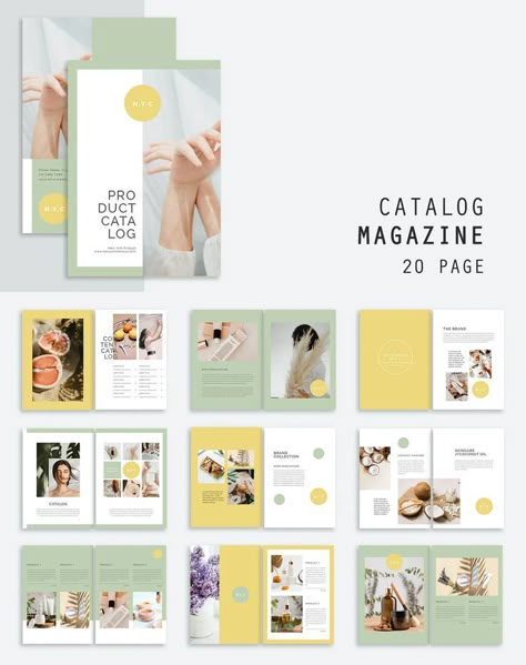 Book Magazine Cover, Product Layout Design Catalog, Catalogues Design Layout, Product Booklet Design, Catalog Cover Design Ideas, Cute Catalogue Design, Catalog Book Design, Product Pamphlet Design, Magazine Catalog Design