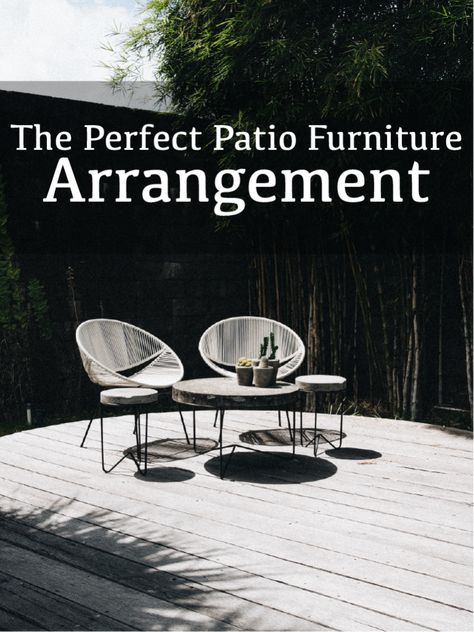 Patio Furniture Design Layout, Large Deck Furniture Layout Outdoor Spaces, Outdoor Furniture Plans Layout, Long Narrow Deck Furniture Layout, How To Arrange Patio Furniture, Patio Furniture Placement Layout, How To Arrange Patio Furniture Layout, Mismatched Patio Furniture, 10x10 Patio Furniture Layout