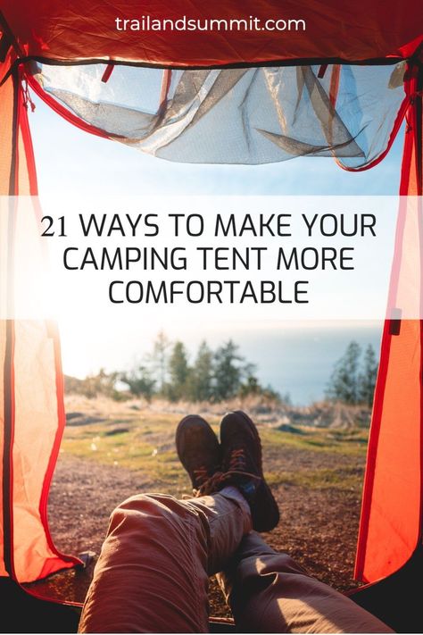 Who says tent camping can’t be comfortable? While I love backpacking, mountaineering, and ultralight climbing trips into the mountains, some of my favorite camping trips have been glamping adventures at frontcountry campgrounds. Here are 21 ways to make your camping tent more comfortable. #camping #tentcamping #tent Tent Camping Must Haves, Tents Camping Glamping, Camping For Beginners, Glamping Ideas, Camping Must Haves, Camping Inspiration, Comfortable Camping, Camping 101, Tents Camping