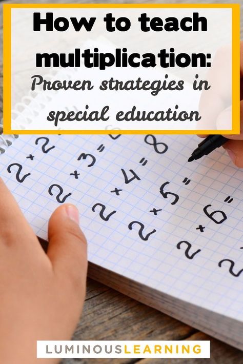 Teaching Math Special Education, Best Way To Teach Multiplication, Multiplication Special Education, Teaching Multiplication Strategies, How To Teach Multiplication 3rd Grade, Teaching Multiplication 3rd Grade, Multiplication Rhymes, Teach Multiplication Facts, Teaching Multiplication Facts