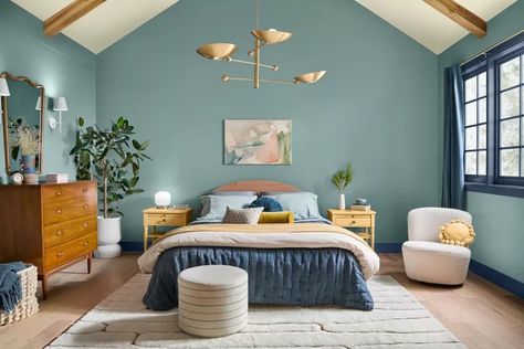 Dutch Boy's 2025 Color of the Year Is Mapped Blue Cinnamon Slate, Paint Colors Palettes, Dutch Boy Paint, Coastal Paint Colors, Cozy Small Bedrooms, Coastal Paint, Painting Tricks, Warm Paint Colors, Behr Colors