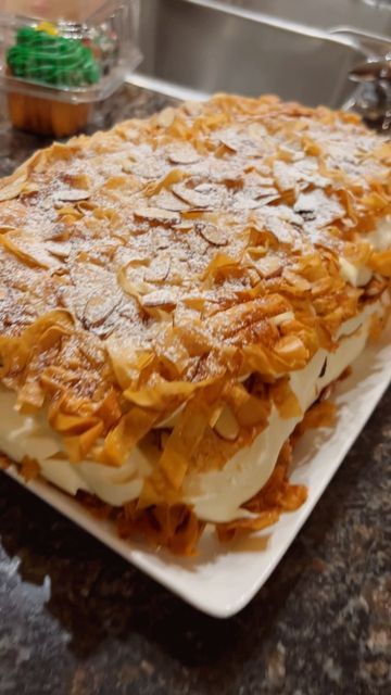 Phyllo Dough Recipes Dessert, Napoleon Dessert, Philo Dough, Showstopper Dessert, Phyllo Dough Recipes, Napoleon Cake, Chocolate Whipped Cream, Sheet Pans, Cream Candy