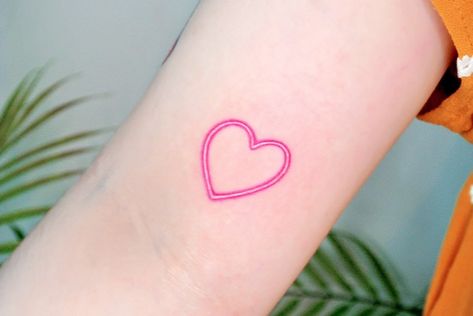 Pink Tattoo Ideas, Dairy Free Foods, Related Tattoos, Pink Tattoo, Shape Tattoo, Tattoos Inspo, Small Pretty Tattoos, Punk Pins, Heart Tattoo Designs