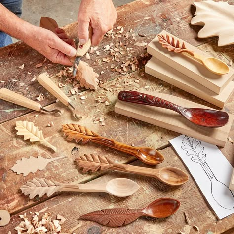 How to Hand Carve a Wooden Spoon Wooden Spoon Diy, Spoons Diy, Carving Spoons, Wooden Spoon Carving, Hand Carved Wooden Spoons, How To Bend Wood, Wood Spoon Carving, Hand Carved Spoon, Carving Projects