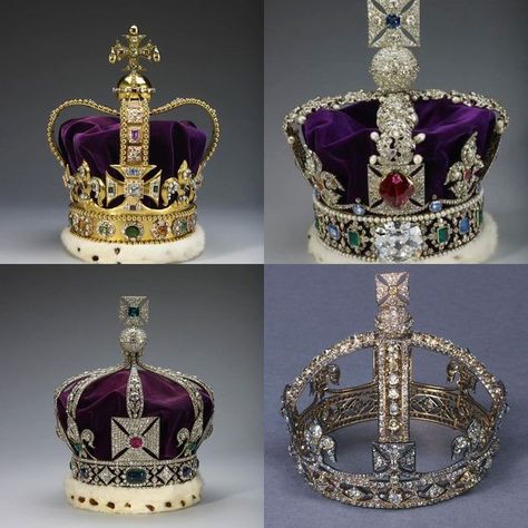 British Royal Family on Instagram: "Crowns in the Jewel House at the Tower of London: Collage 1 - Crowns worn by Sovereigns: 1. St Edward’s Crown 2. The Imperial State Crown 3. The Imperial Crown of India 4. Queen Victoria’s Small Diamond Crown Collage 2 - Crowns worn by Consorts: 1. Queen Alexandra’s Crown 2. Queen Mary’s Crown 3. Queen Elizabeth The Queen Mother’s Crown Collage 3: Prince of Wales Coronets: 1. Prince Frederick’s Coronet 2. Prince George’s Coronet 3. Prince Charles’ Queen Victoria Crown, Queen Elizabeth Ii Crown, Real Crown, Cullinan Diamond, Crown Pictures, Baby Watch, Imperial State Crown, British Crown Jewels, Royal Family Portrait