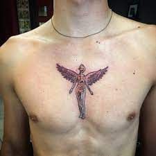 Nirvana Tattoo, In Utero, Sick Tattoo, Piercings And Tattoos, Dream Tattoos, Dope Tattoos, Chest Tattoo, Piercing Tattoo, Tat Ideas