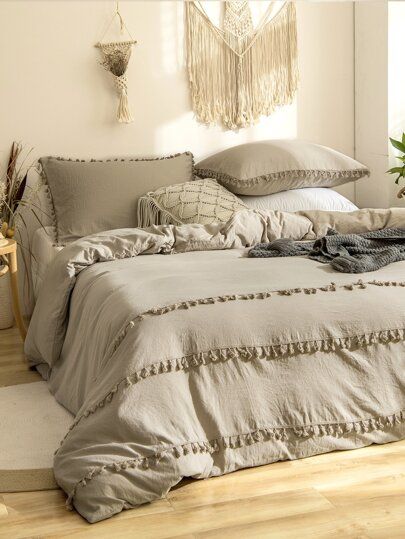 Taupe Bedding Sets, Shabby Chic Bedding Sets, Taupe Bedding, Boho Bedding Sets, Pillow Case Bed, Amazon Home Finds, Chic Bedding, Shabby Chic Bedding, Farmhouse Bedding