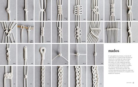 Libro "Macramé: El arte del nudo creativo" (de Createaholic) | Macramé, Colgadores de plantas, Nudos . #Tools_And_Equipment #Macramé #Pretty_Plants #Macrame_Design Macrame Wedding Decor, Macrame Home Decor, Macrame Table Runner, Macrame Supplies, Macrame Wedding, Mini Macrame, Macrame Curtain, Large Macrame Wall Hanging, Micro Macramé