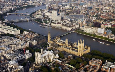 London England...Westminster ,Houses Of Parliament,Big Ben,London Eye... Thames River London Wallpaper, Westminster London, Eyes Wallpaper, City Of London, London Places, London Skyline, Westminster Abbey, London Love, London Eye