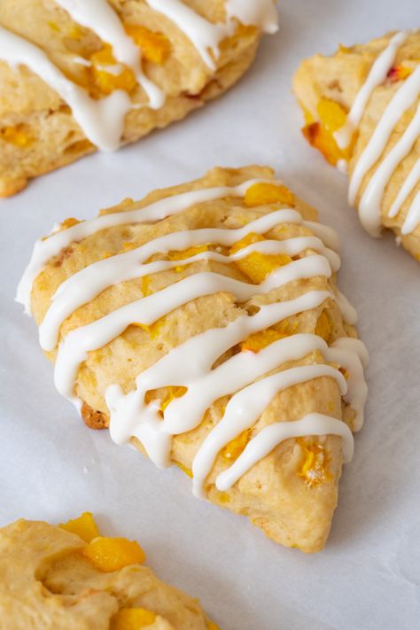 Peach Scones | Reality Bakes Peach Scones Recipe, J Alfred Prufrock, Sour Cream Scones, Peach Scones, Cranberry Orange Scones, Chocolate Scones, Flannel Trousers, Peach Recipes, Homemade Scones