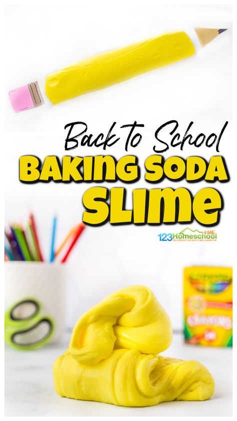 Different Types Of Slime, Baking Soda Slime, Fun Experiments For Kids, Types Of Slime, Kids Science Experiments, Pre K Worksheets, Fun Experiments, Back To School Worksheets, Entertaining Kids