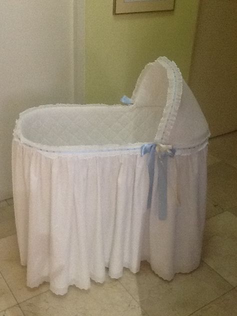 This bassinet cover was made some years ago. So far 6 or 7 grandchild have used it. Bassinet Cover, Bed Bassinet, Baby Boy Or Girl, Bassinet, Boy Or Girl, Nursery, Baby Shower, Shower