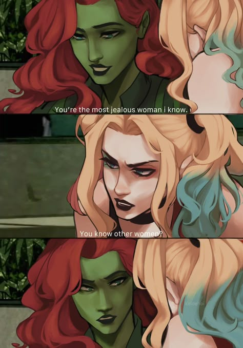 Harley Quinn And Ivy, Ivy X Harley, Harley Quinn X Poison Ivy, Harley X Ivy, Ivy And Harley, Harley And Ivy, Harley Ivy, Harley Quinn Poison Ivy, Gotham Girls