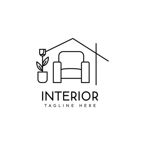 interior logo design Home Design Logo Ideas, Interior Design Logo Ideas Graphics, Home Decor Logo Design Ideas, Organization Logo Design Ideas, Interior Design Logo Inspiration Ideas, 2d Logo Design, Interior Designer Logo Ideas, Interior Design Logos Ideas, Interior Design Logo Brand Identity