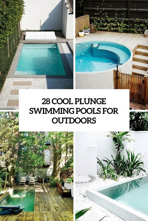 28 cool plunge swimming pools for outdoors cover Cocktail Pool Ideas, Large Garden Landscaping, Campus Background, Swimming Pools Backyard Landscape, Nola Style, Cocktail Pool, Pools For Small Yards, Lap Pools, Small Backyard Design Ideas