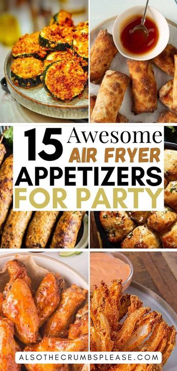 Browse 15 must-try air fryer appetizer recipes. Each recipe delivers mouthwatering flavors and textures, ideal for any snack or party menu. Air Fryer Appetizer Recipes, Fast Appetizers Easy, Party Appetizers For A Crowd, American Appetizers, Appetizer Recipes Easy, Party Food Dips, Best Dips, Fast Appetizers, Party Appetizer Recipes