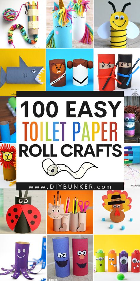 Easy Toilet Paper Roll Crafts, Paper Roll Crafts For Kids, Toilet Paper Roll Diy, Paper Roll Crafts Diy, Paper Towel Crafts, Kids Toilet, Toilet Roll Craft, Red Ted Art, Frog Crafts