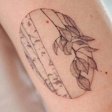 Birch Tree Leaf Tattoo, Silver Birch Tree Tattoo, Birch Leaves Tattoo, Single Arm Tattoo, Silver Birch Tattoo, Aspen Leaves Tattoo, Beech Tree Tattoo, Alpine Tattoo, Quaking Aspen Tree Tattoo