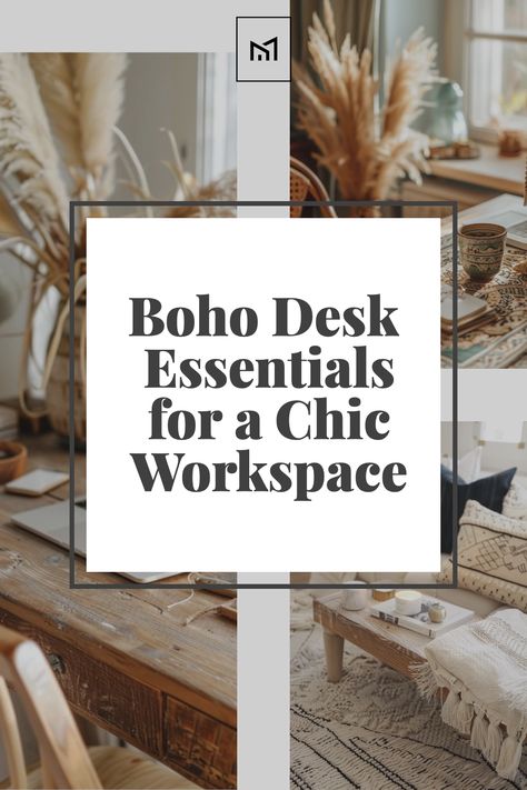 Elevate your workspace with Vibrant Desk Accents. Think colorful, patterned desk organizers, terracotta pencil holders, and brass paperweights. These boho chic essentials not only keep your space tidy but also infuse it with personality and warmth, turning your desk into a hub of inspiration and creativity. Small Boho Desk, Boho Desk Accessories, Boho Professional Office Decor, Terracotta Office Decor, Boho Desk Organization, Boho Home Office Inspiration, Neutral Desk Decor, Desk Decor Ideas Bedroom, Small Desk Ideas Aesthetic