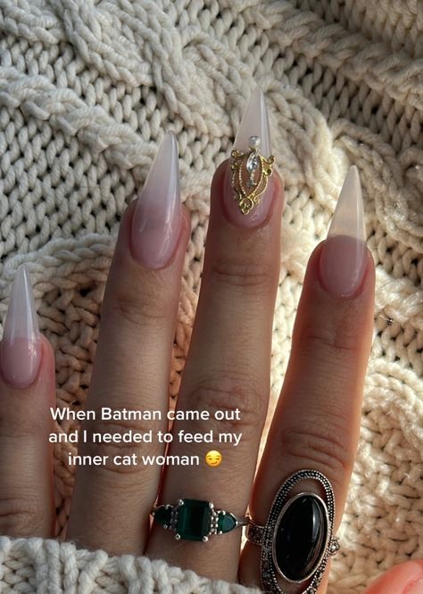 Cat Women Nails, Cat Woman Nails, Catwoman Nails, Euphoria Nails, Master Of None, Release Me, Maladaptive Daydreaming, Nail Colors And Designs, Fantasy Nails