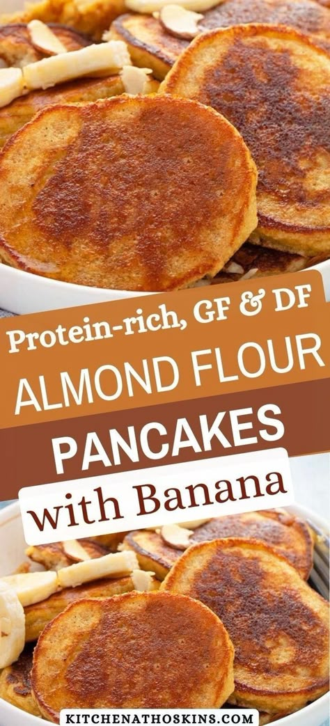 Learn how to make the best almond flour pancakes with banana that is healthy, gluten free, dairy free and one of the best almond flour breakfast recipes. Get the easy almond flour banana pancakes recipe at kitchenathoskins.com. Almond Flour Breakfast Recipes, Almond Flour Breakfast, Flour Baking Recipes, Healthy Almond Flour Recipes, Banana Pancakes Easy, Pancakes Easy Recipe, 4 Ingredient Cake, Almond Flour Banana Pancakes, Pancakes With Banana