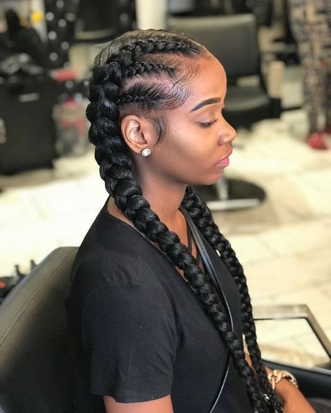 Two Braids Style, 2 Braids Hairstyles, Two French Braids, Beyonce Hair, Two Braid Hairstyles, 2 Braids, Feed In Braids Hairstyles, Natural Braids, French Braid Hairstyles