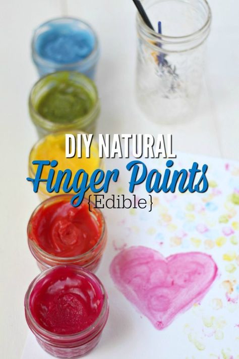 This homemade finger paint recipe is made with all-natural ingredients and are safe to eat, perfect for little ones who put their hands in their mouth. Finger Paint Recipe, Infant Projects, Edible Finger Paint, Homemade Finger Paint, Finger Painting For Kids, Paint Recipe, Homemade Skincare, Finger Paints, Homemade Paint