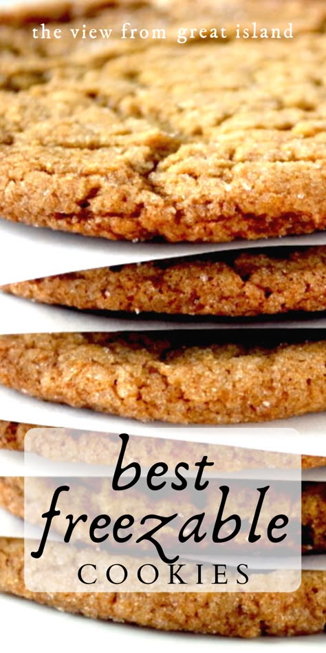 Cookie Recipes You Can Freeze, Best Freezer Cookie Recipes, Cookies And Bars That Freeze Well, Easy Freezer Cookies, Best Cookies To Freeze For Christmas, Freezable Cookies Christmas, Cookies Freezer Friendly, Freeze And Bake Cookies, Freezable Cookies Recipes