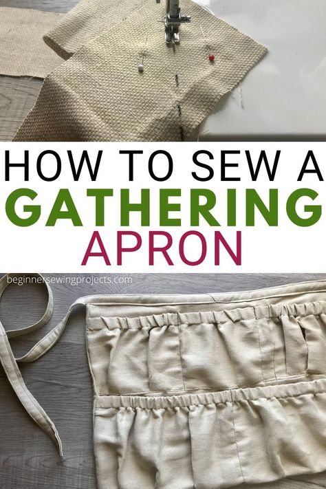 A foraging apron has pockets for supplies and the harvest you collect. It comfortably carries everything while keeping your hands free. Tuck your foraging kit supplies into the apron pockets, when foraging in the wild or tending your own garden. Sometimes called a foraging apron or harvest apron, a gathering apron is perfect for collecting fruit, vegetables, berries, herbs – anything really! It’s easy to sew with these thorough instructions and photos. #sewing #gardening Forager Apron Pattern, Pocket Apron Pattern Free, Harvest Apron Sewing Pattern, Egg Harvesting Apron, Free Egg Gathering Apron Pattern, Sew Garden Apron, Foraging Apron Pattern Free, Diy Garden Apron Free Pattern, Gathering Apron Diy