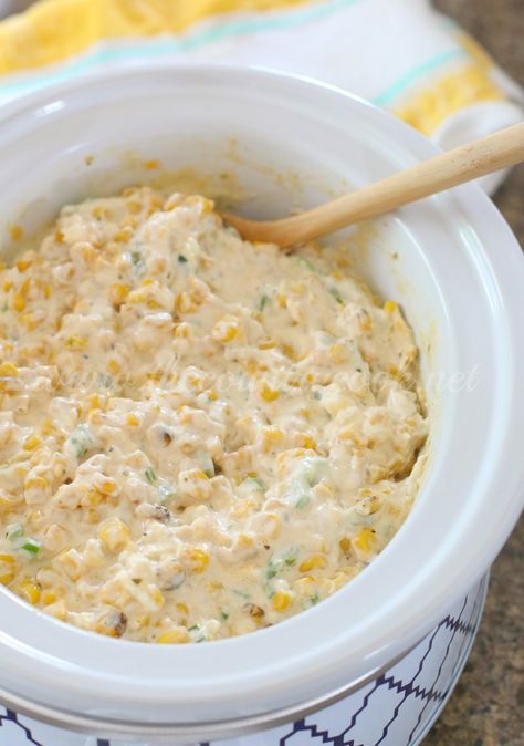 I think I have your new favorite fun Cinco de Mayo dip. This is a take on the traditional corn dip but with the added flavors of yummy jalapeño poppers! AND BONUS: it’s made in a slow cooker – woot! You can make it ahead of time and then take it with you to your...Read More » Dip In Crockpot, Mexican Corn Dip Recipe, Cheesy Corn Dip, Mayo Dip, Corn Dip Recipe, Mexican Corn Dip, Hot Corn Dip, Desserts Cheesecake, Corn Dip Recipes