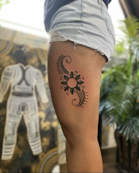 Traditional Filipino Tattoo, Philippines Tattoo, Trible Tattoos, Filipino Tattoo, Polynesian Tattoos Women, Filipino Tattoos, Leg Tattoos Women, Stylist Tattoos, Thigh Tattoos Women