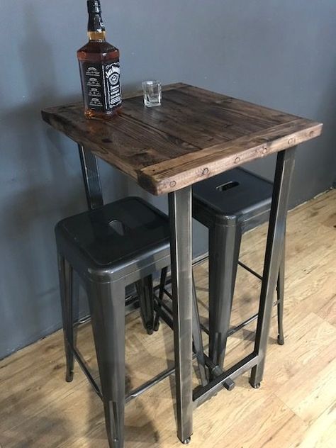 Wood Bistro Table, Pc Table, Steel Mill, Pine Table, Bar Height Table, Brown Table, Walnut Table, Cafe Tables, Monitor Stand