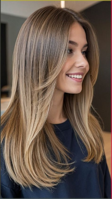 Straight Hair Cuts, Haircut Inspo, Hair Cut Ideas, Flat Hair, Hair 2024, Haircuts Straight Hair, Haircuts For Medium Hair, Long Layered Hair, Long Blonde