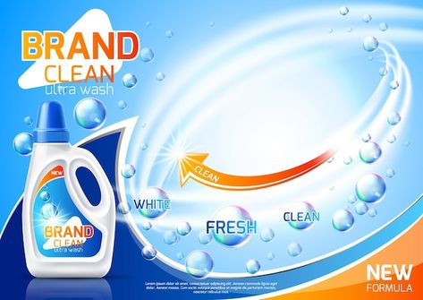 Liquid Explosion, Laundry Detergent Ads, Laundry Detergent Brands, Detergent Brands, Fresh Brand, Water Splash, Liquid Detergent, Stickers Set, Laundry Detergent