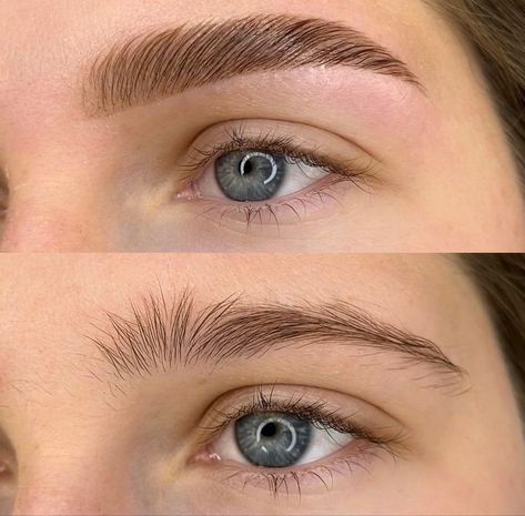 Laminated Eyebrows, Brows Lamination, Eyebrow Lamination, Eyebrow Lift, Brow Studio, Eyebrow Design, Henna Brows, Skin Aesthetics, Eyebrow Makeup Tips