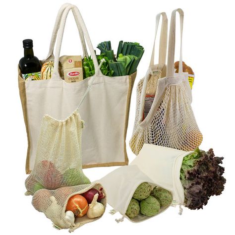 Farmers Market Shopping, Waste Free Living, Grocery Shopping Bags, Jute Totes, Jute Fabric, Spinning Yarn, Muslin Bags, Zero Waste Living, Grocery Bags