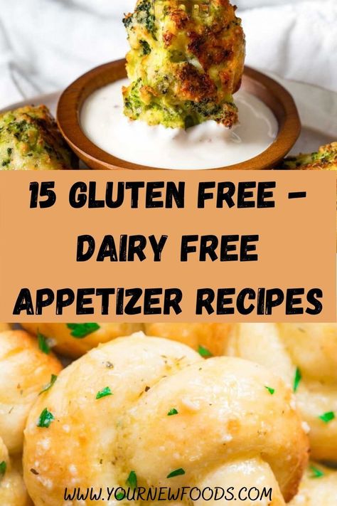 Gluten-free dairy free appetizers – Learn how to make these amazing recipes. Try our top 15 favourite Gluten free dairy free appetizers with recipes today. #glutenfree #dairyfree #glutenfreedairyfreeappetizers #glutenfreeappetizers #dairyfreeappetizers Gf Dairy Free Snacks, Cheese Less Appetizers, Easy Dairy Free Dips For A Party, Easy Paleo Potluck Recipes, Gluten Free Dairy Free Dips And Appetizers, Healthy Appetizers Gluten Free, Easy Appetizers Gluten Free Dairy Free, Gluten Dairy Soy Free Appetizers, Thanksgiving Appetizers Gluten Free Dairy Free