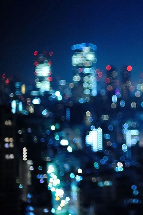 Lights Wallpaper Hd, Blue City Lights, Hd Portrait, Aesthetic City Lights, City Lights Wallpaper, Blue Hour Photography, Bokeh Wallpaper, City View Night, Lights Wallpaper