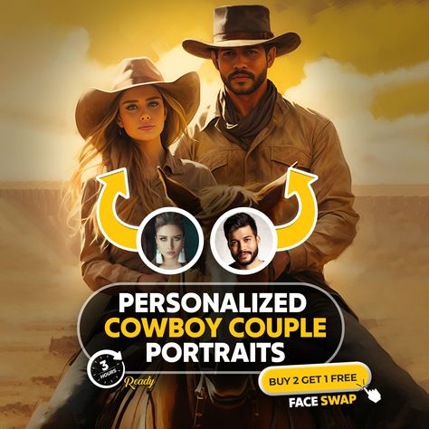 Custom Cowboy Couple Portrait From Photo, Unique Mother's Day & Best Friend Gift, Western Art from Photo,Personalized Cowboy Design,Cowgirl by VelizmanDigitalArt on Etsy Cowboy Couples, Cowboy Couple, Christmas Gift Best Friend, Cowboy Costumes, Horse Oil Painting, Cow Boys, Cowboy Costume, Cowboy Design, Gift Best Friend