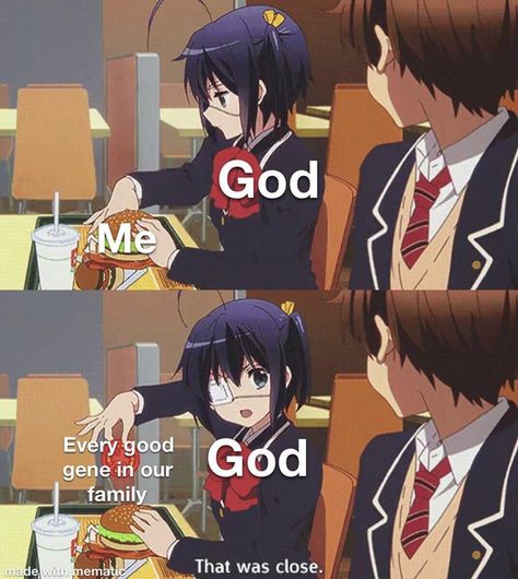 Love Chunibyo, Otaku Funny, Funny Puns Jokes, Anime Mems, Anime Jokes, Invader Zim, Naruto Funny, Crazy Funny Memes, Anime Memes Funny